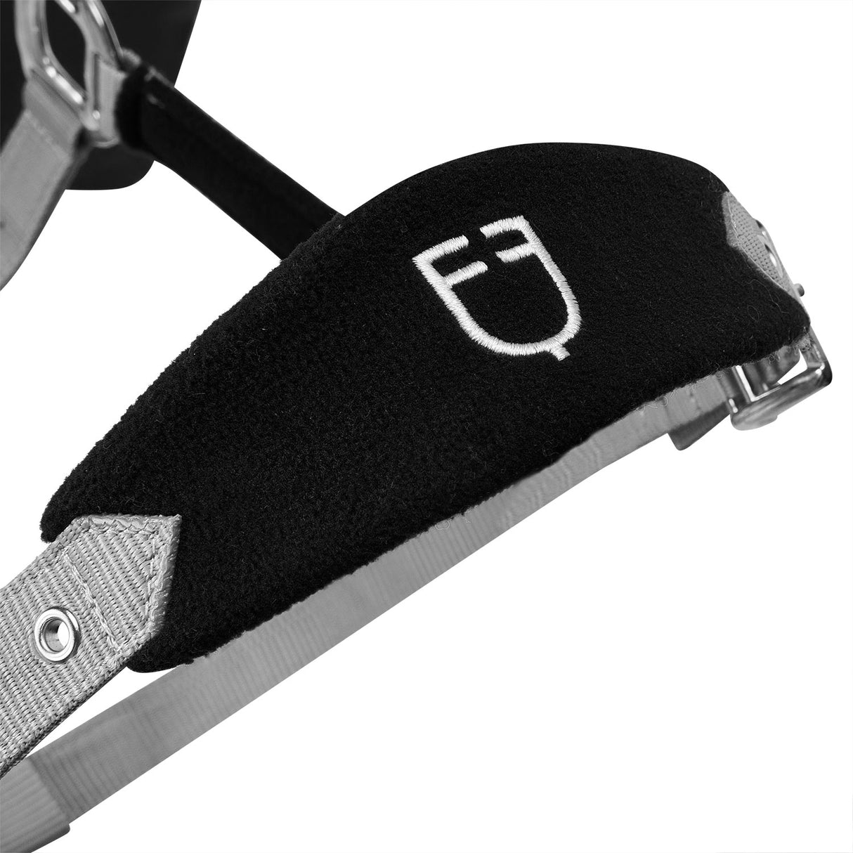 Equestro Halter With Double Adjustment And Lead Rope #colour_grey