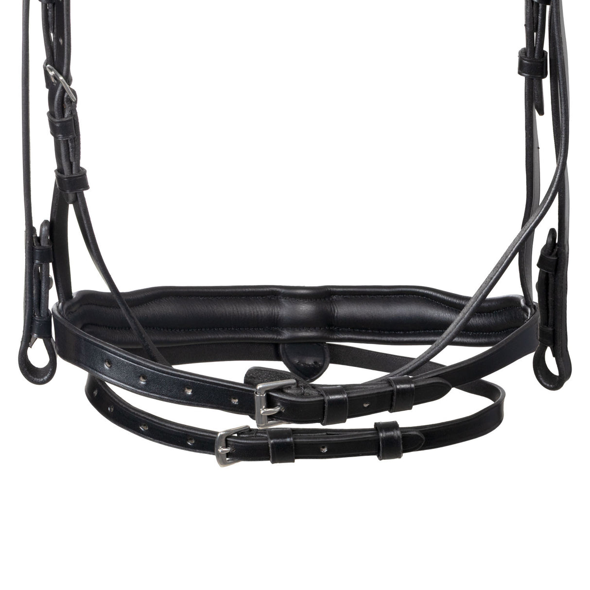 English leather bridle with rhinestone browband