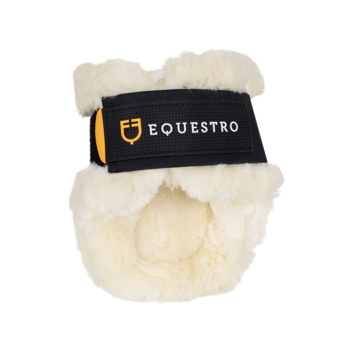 Equestro Ruby Young Horse Fetlock Boots – TPU Shell & Synthetic Sheepskin #colour_black