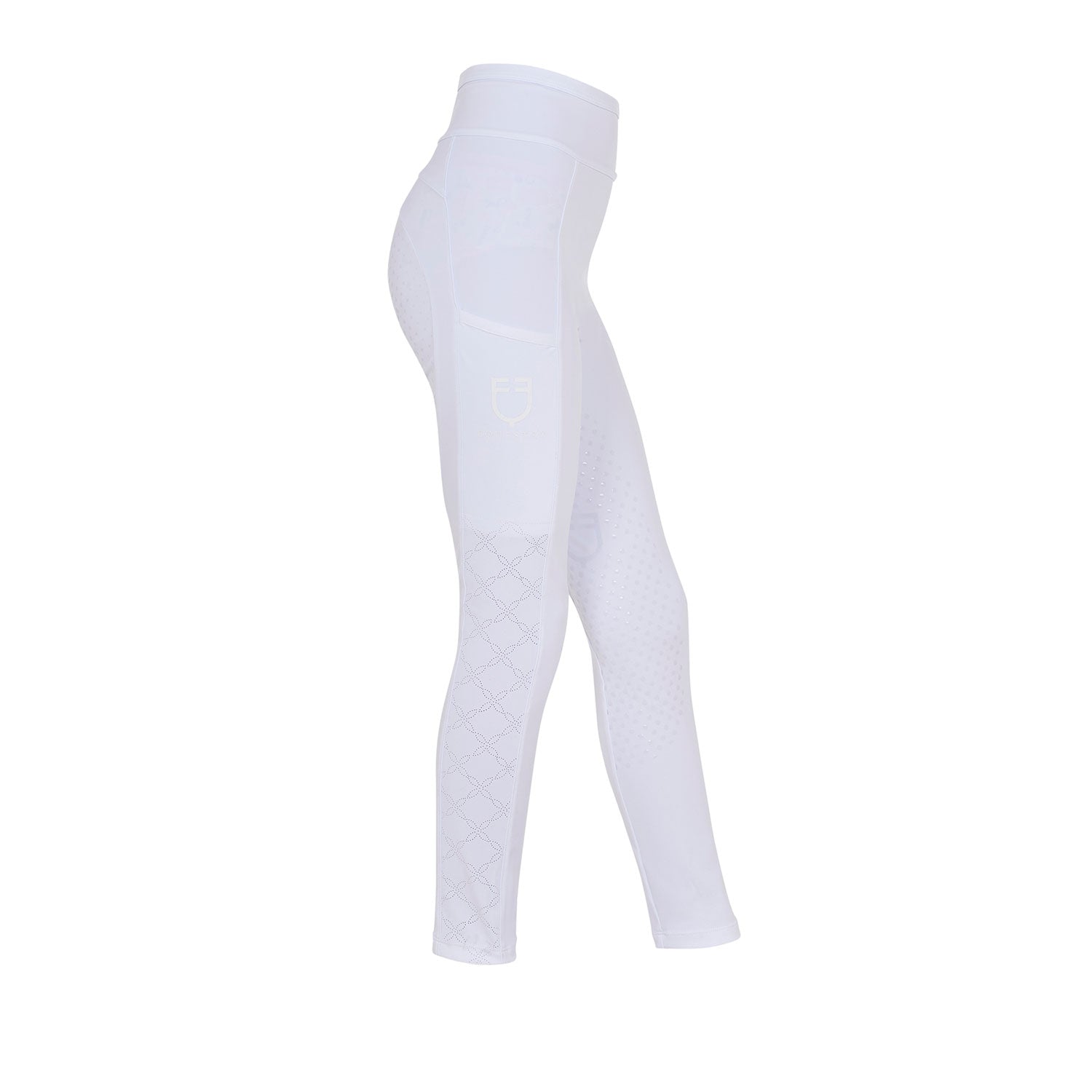 Equestro Girls' Leggings With Perforated Decorations