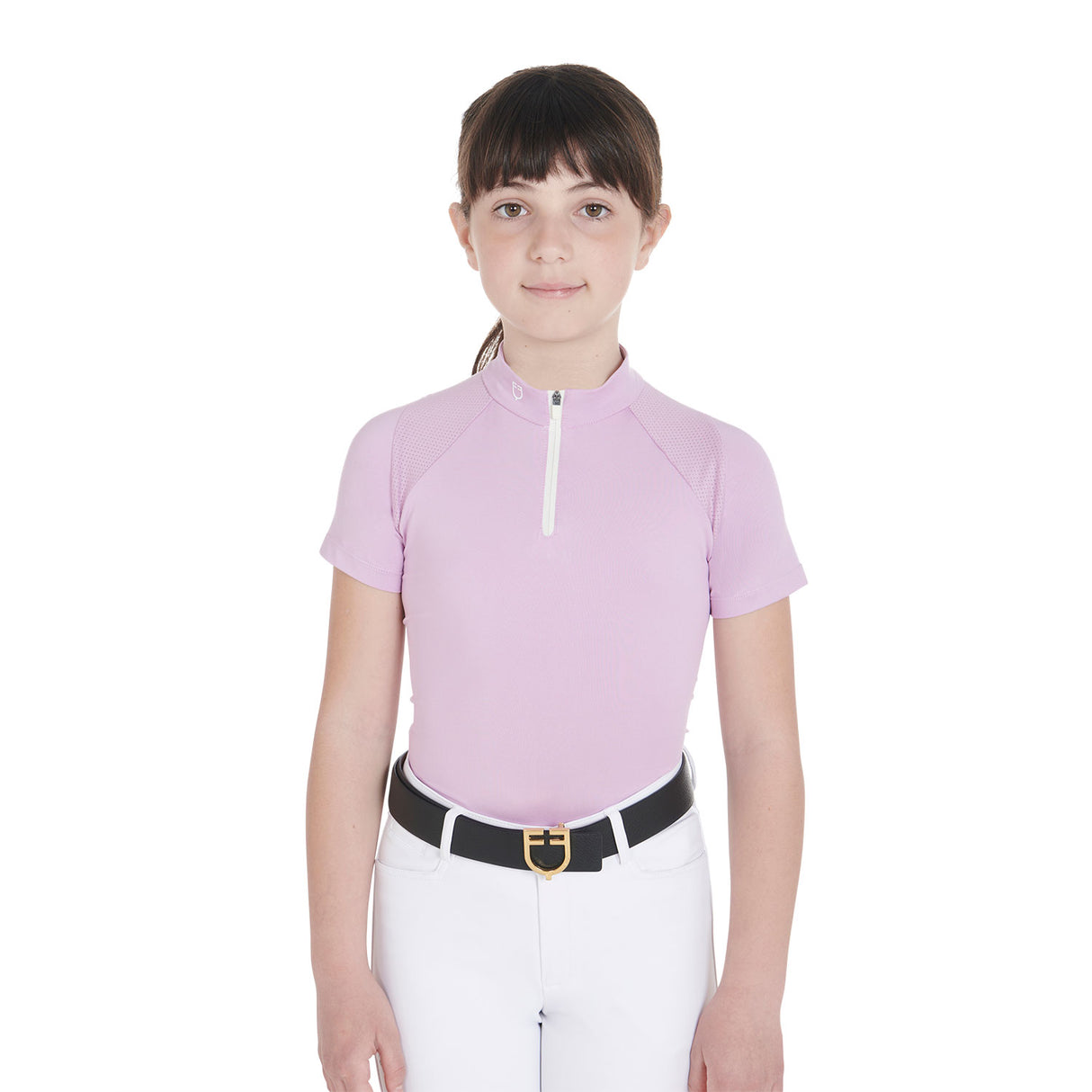 Equestro Kids' Slim Fit Training Polo Shirt High Performance