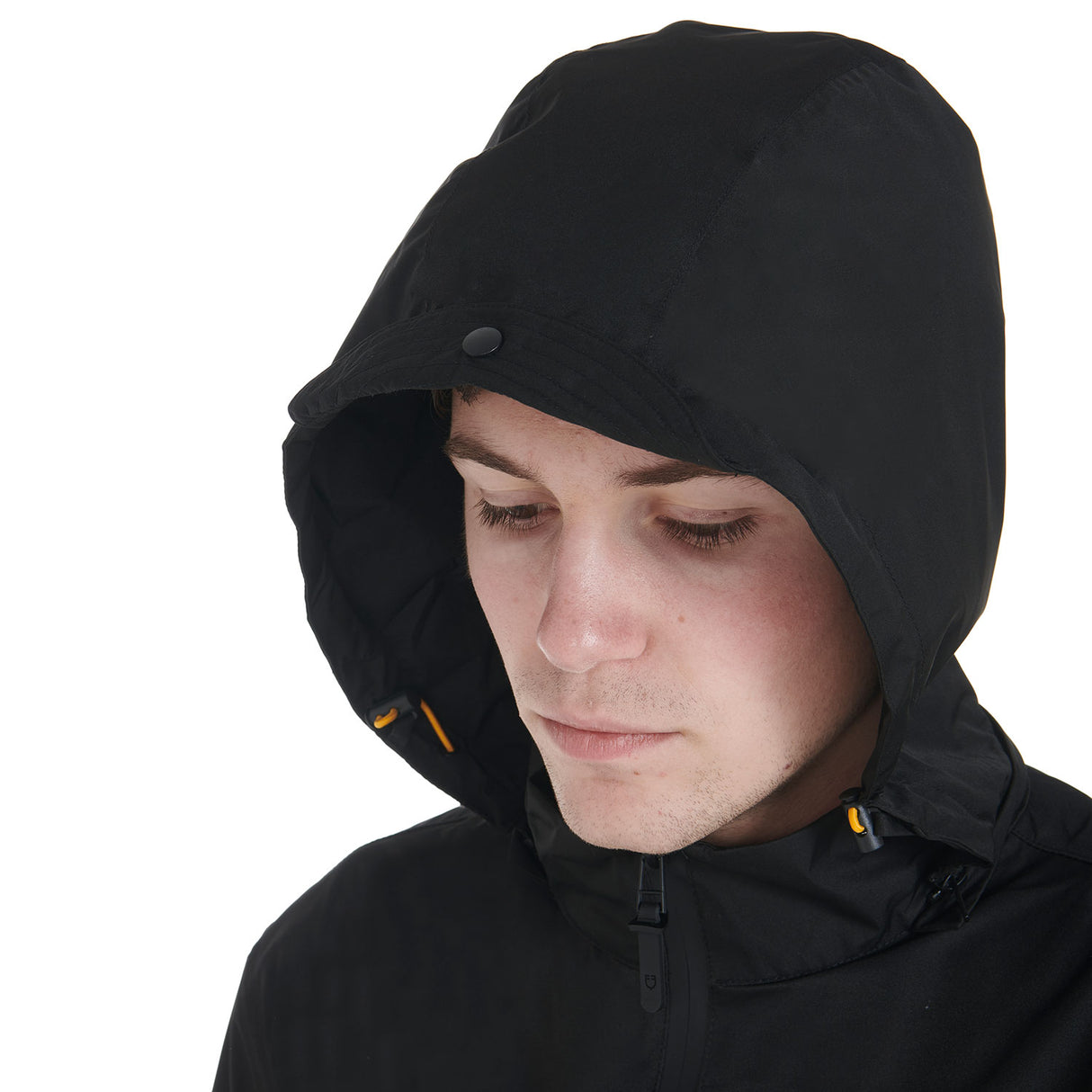 Equestro Men's Three-Layer Technical Raincoat #colour_black