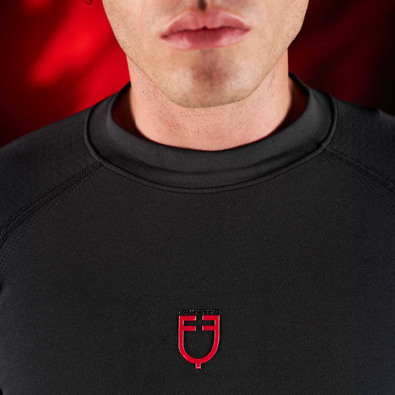 Equestro Equestro Ridertechnology Men's Base Layer Long Sleeves #colour_black