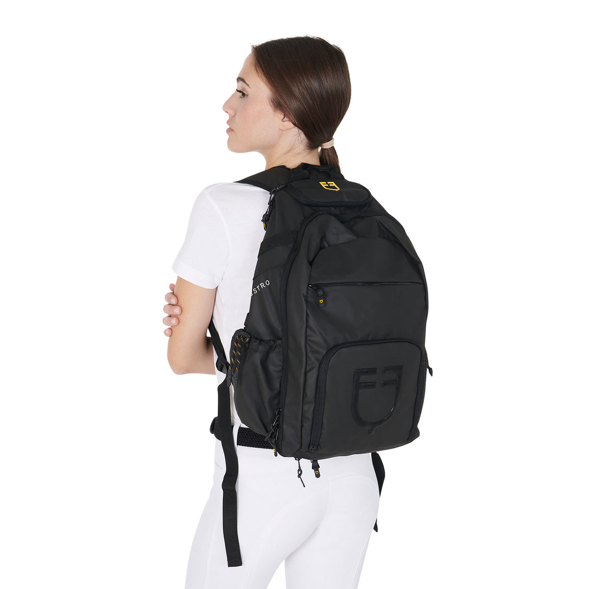 Equestro Multi-Pocket Unisex Technical Backpack #colour_black