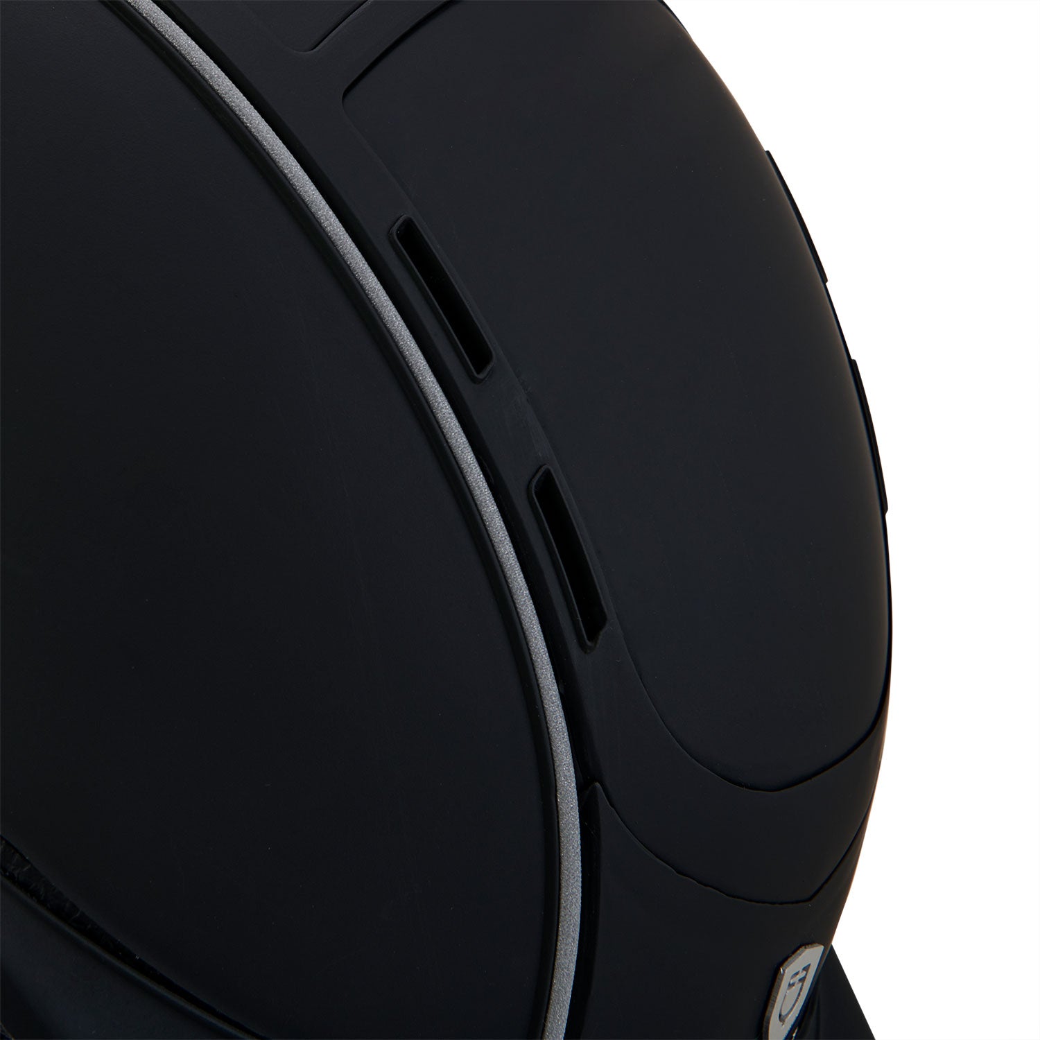 Equestro Helmet With Front Logo And Leather Inserts