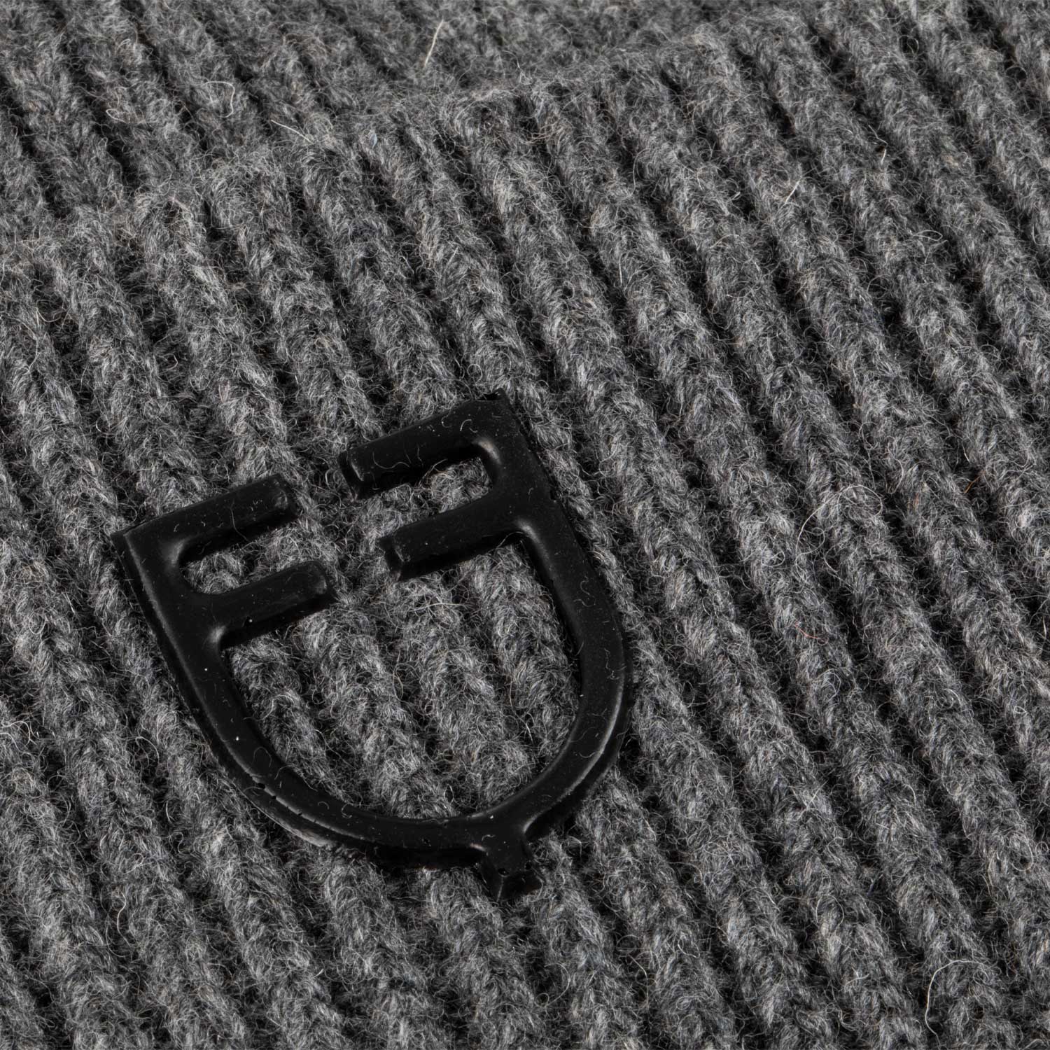 Equestro Unisex Knitted Texture Wool Beanie #colour_grey