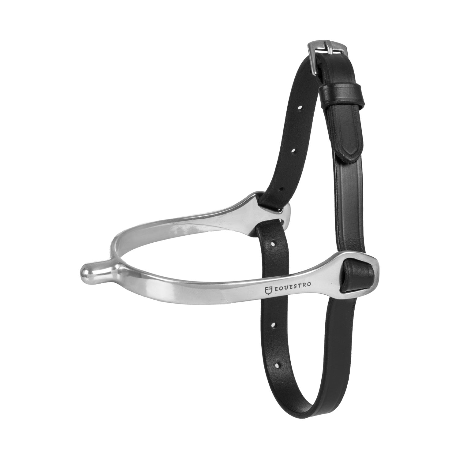 Equestro Leather Spur Strap #colour_black
