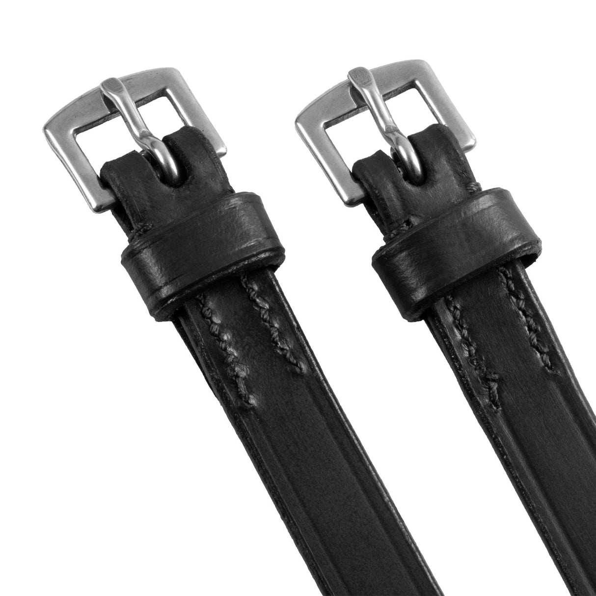 Equestro Leather Spur Strap #colour_black