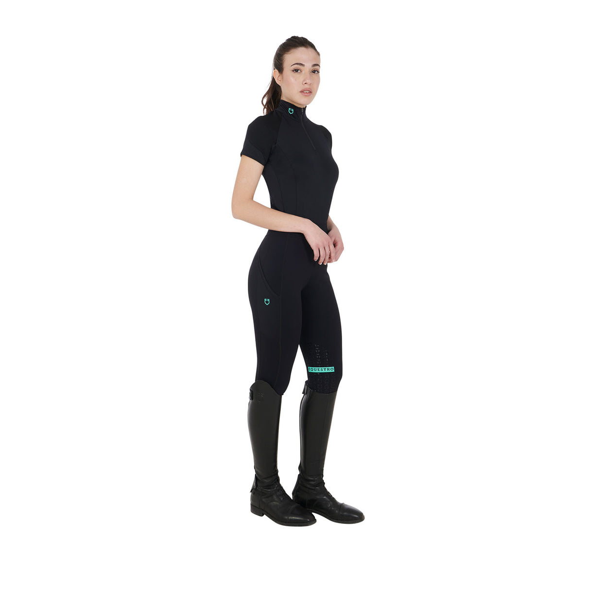 Women's slim fit short sleeve base layer