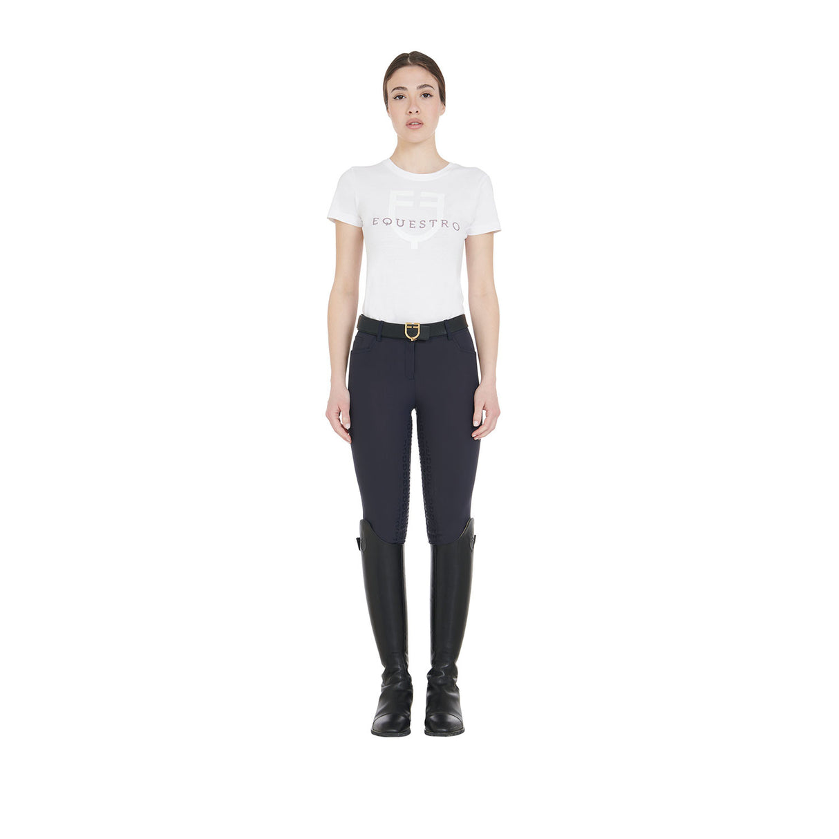 Women's full grip high waisted breeches with fleece lining inside
