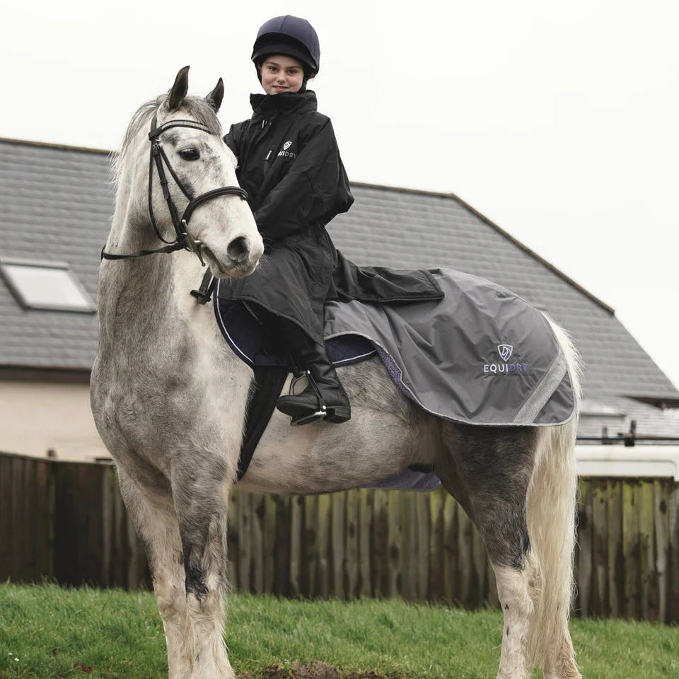 EQUIDRY Children's Thin Fleece Evolution #colour_black-black