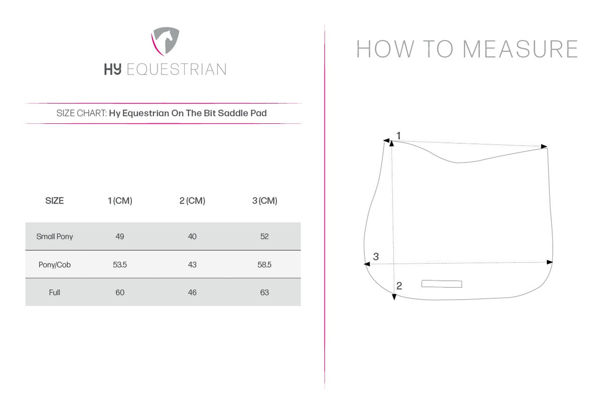 Hy Equestrian On The Bit Saddle Pad