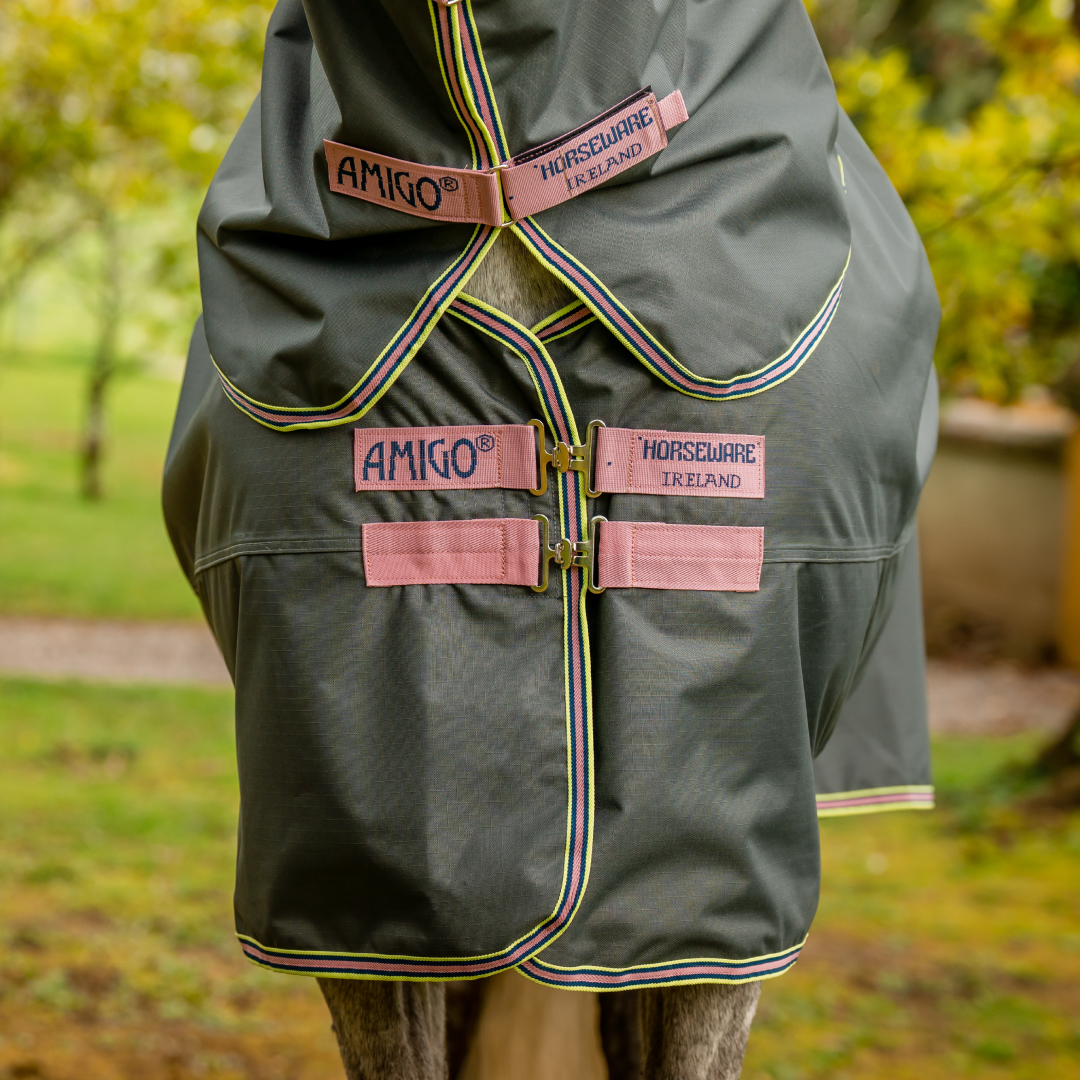 Horseware Ireland Amigo Hero 0g Turnout Rug #colour_shadow-rose-navy