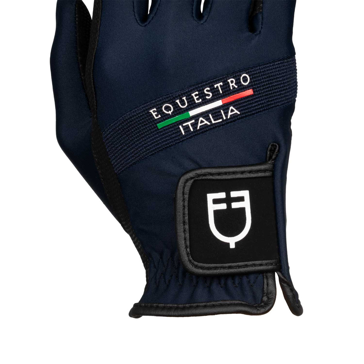 Equestro Gloves In Technical Fabric Equestro X Fise #colour_blue