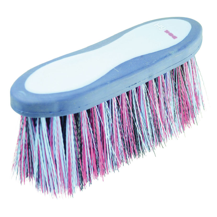 Hy Equestrian Pro Groom Long Bristle Dandy Brush #colour_blue-light-blue