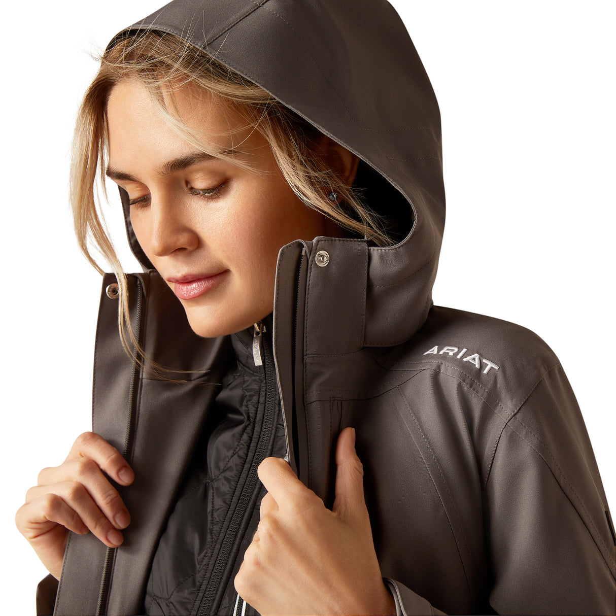 Ariat Women's Coastal Waterproof Jacket #colour_plum-grey
