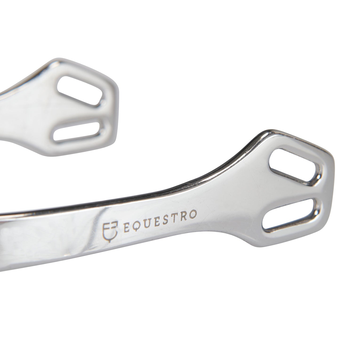 Equestro English Spurs With Horizontal Curved Rowel