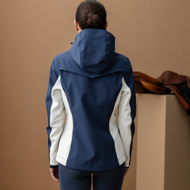 Alessandro Albanese Indra Waterproof Ripstop Jacket #colour_navy-bone