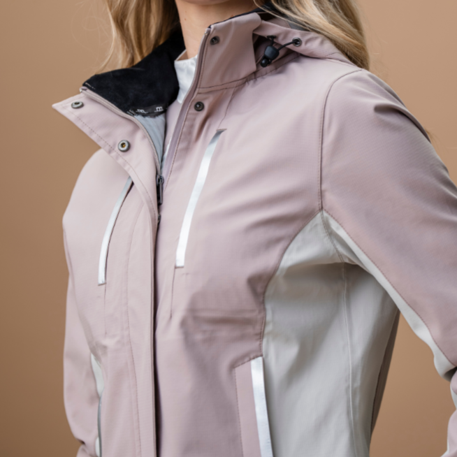 Alessandro Albanese Indra Waterproof Ripstop Jacket #colour_oyster-bone
