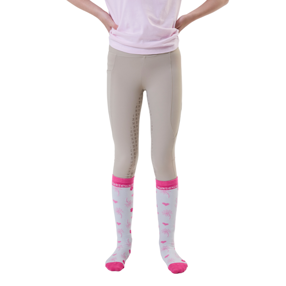 Horseware Ireland Children's Riding Tights #colour_beige