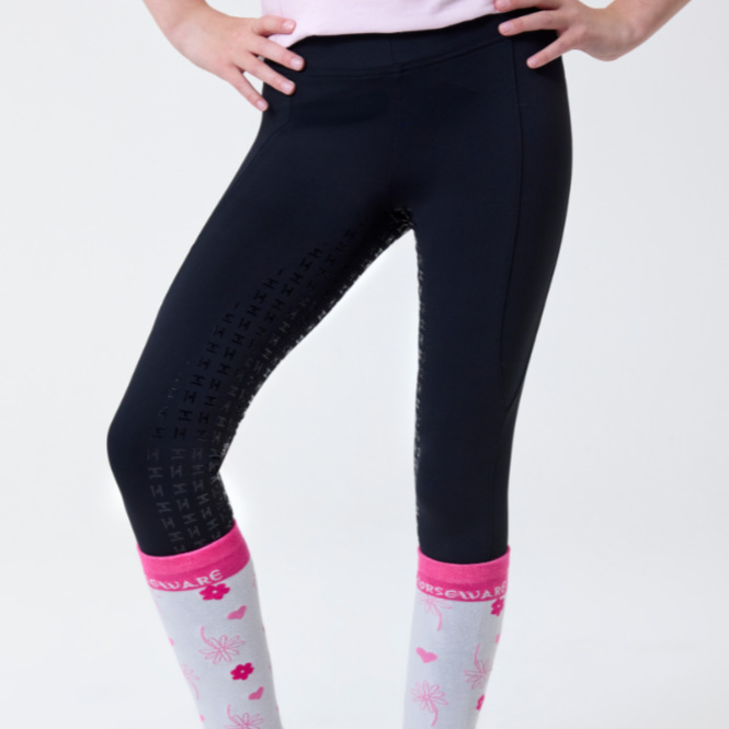 Horseware Ireland Children's Riding Tights  #colour_core-black
