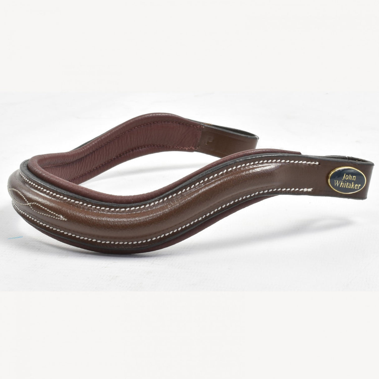 Whitaker Raised Squared Curved Browband #colour_havana
