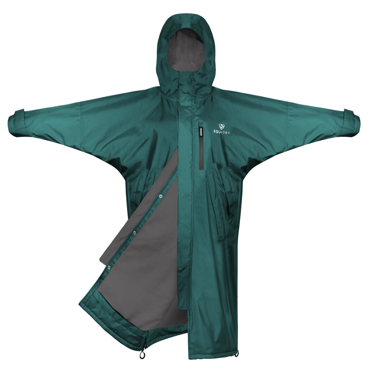 EQUIDRY Women's Thin Fleece Evolution #colour_teal-grey