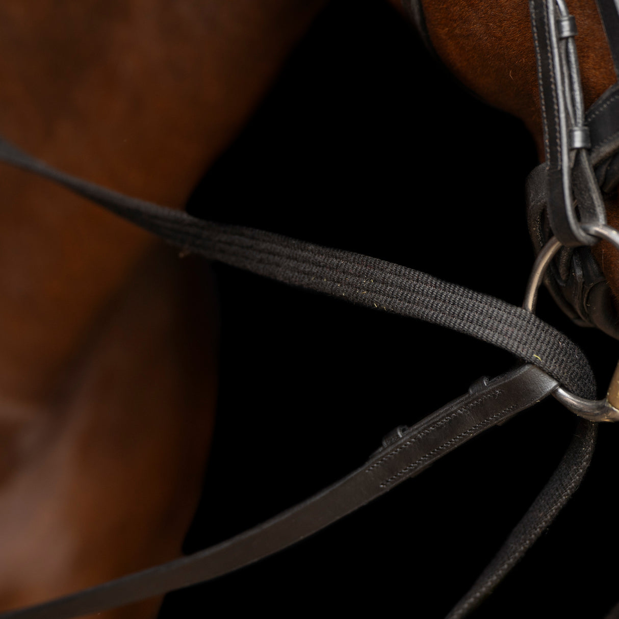 Imperial Riding Core SH Draw Reins #colour_black