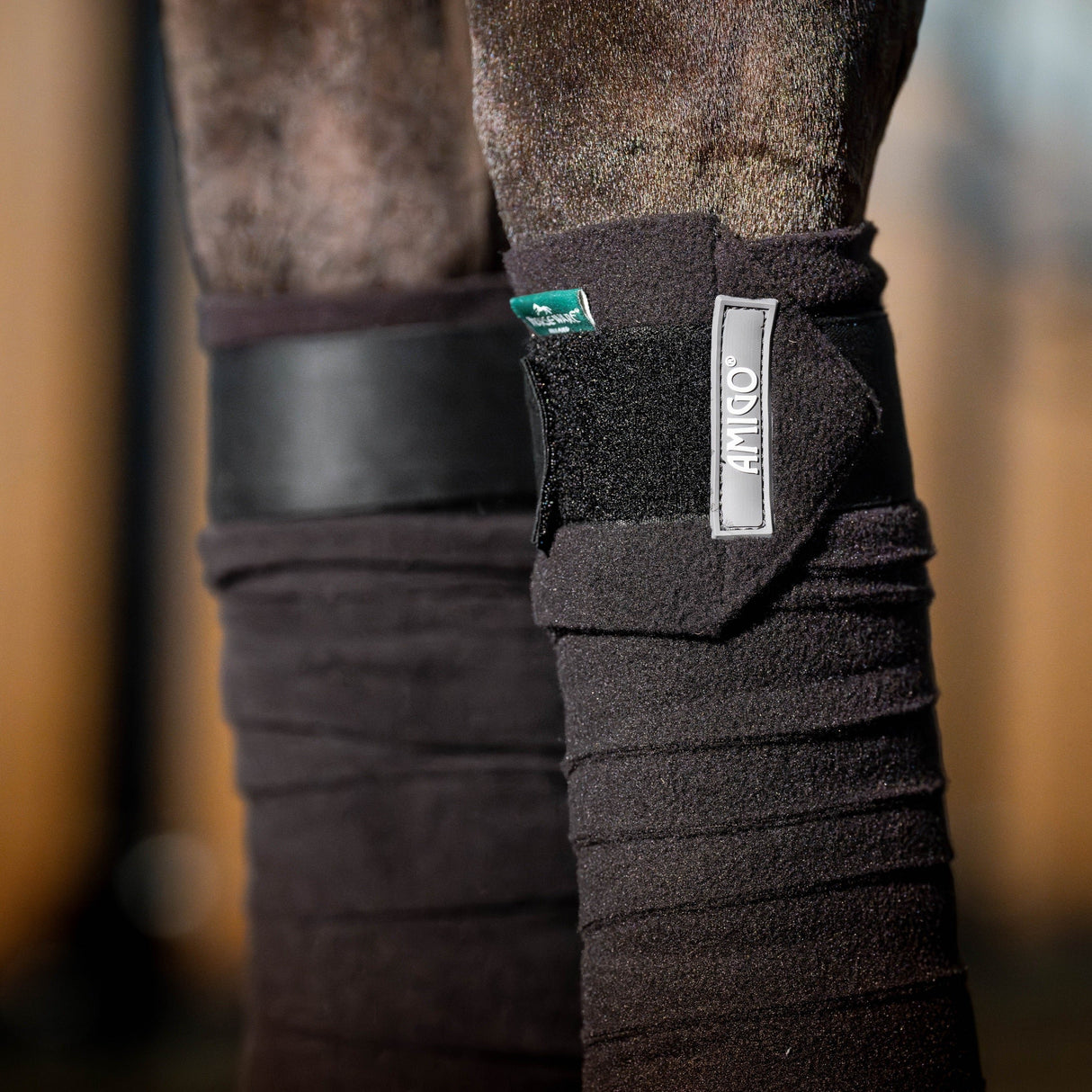Horseware Ireland Amigo Fleece Bandages #colour_black