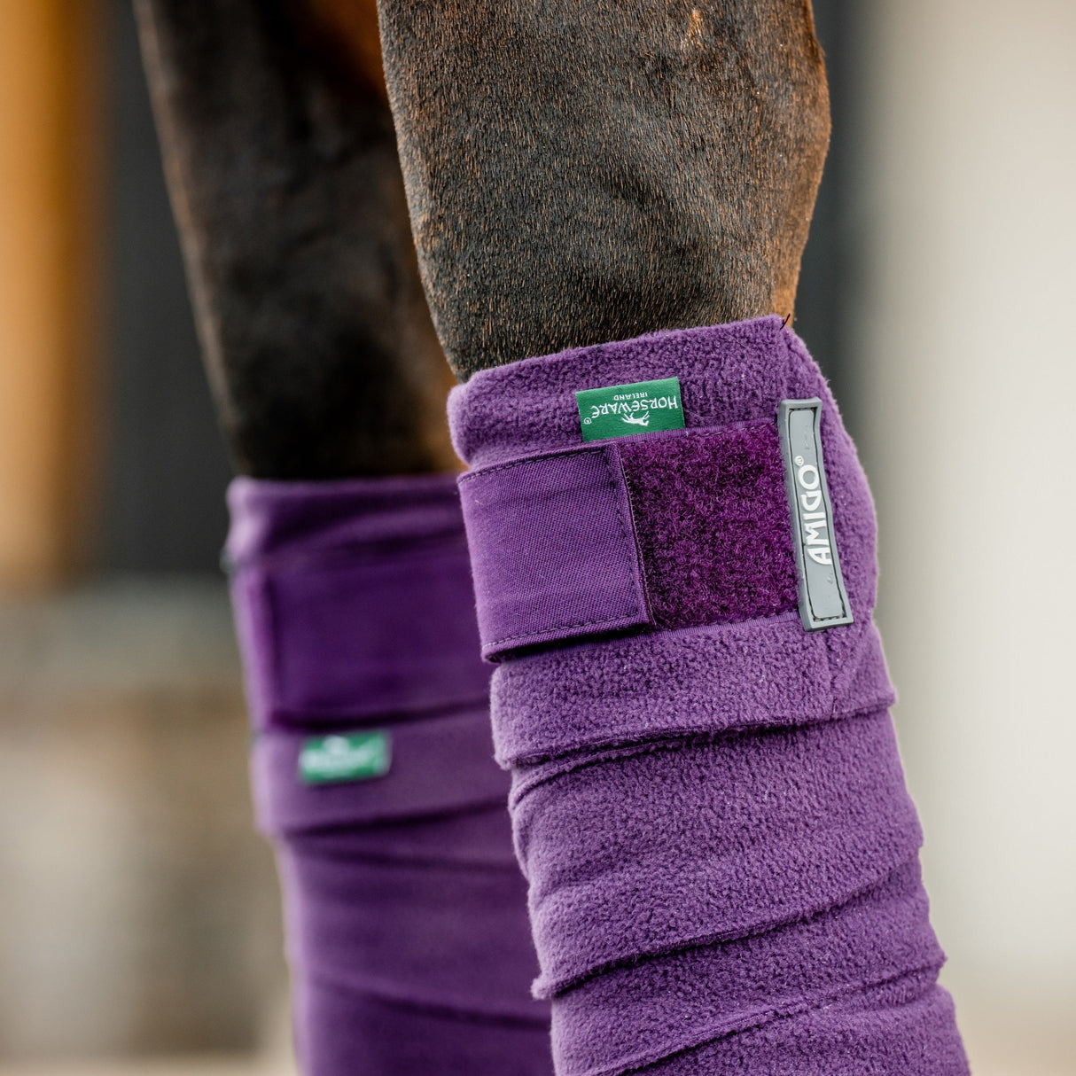 Horseware Ireland Amigo Fleece Bandages #colour_winterberry
