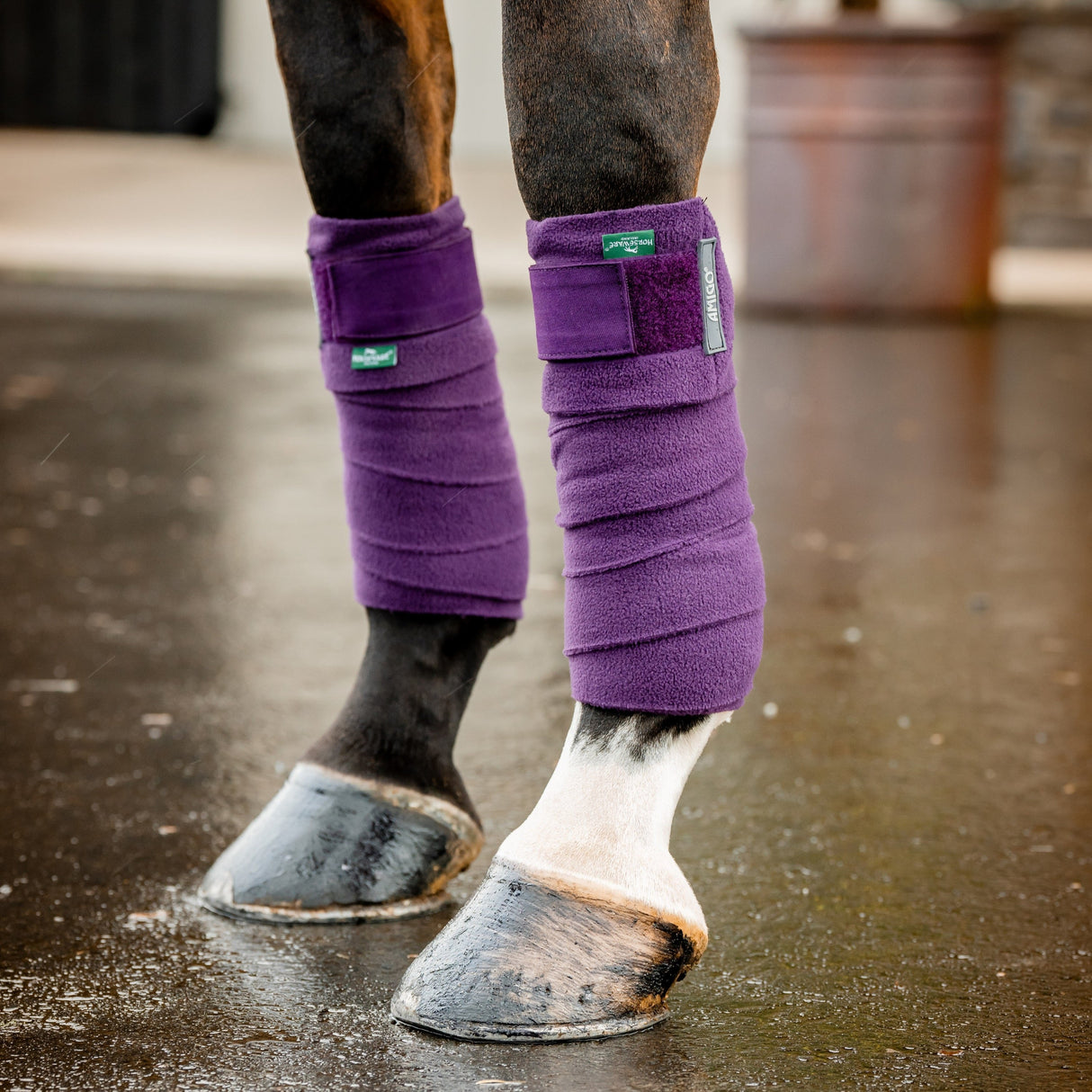 Horseware Ireland Amigo Fleece Bandages #colour_winterberry