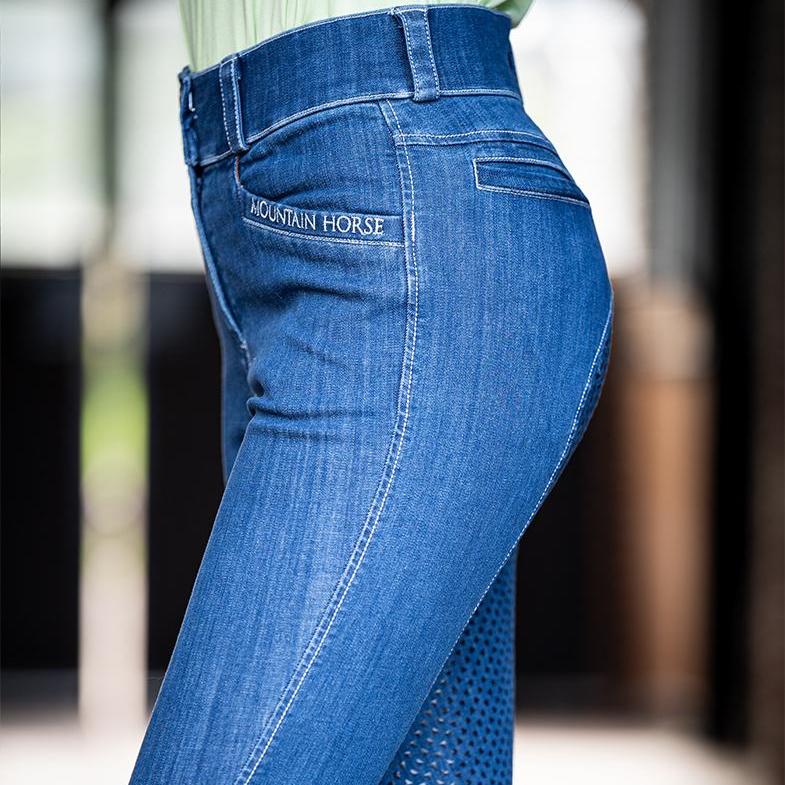 Mountain Horse Dream Denim Breeches #colour_denim-blue