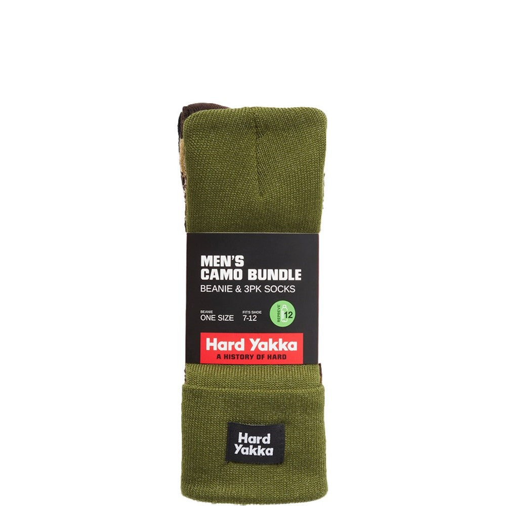 Hard Yakka Men Sock & Beanie Bundle