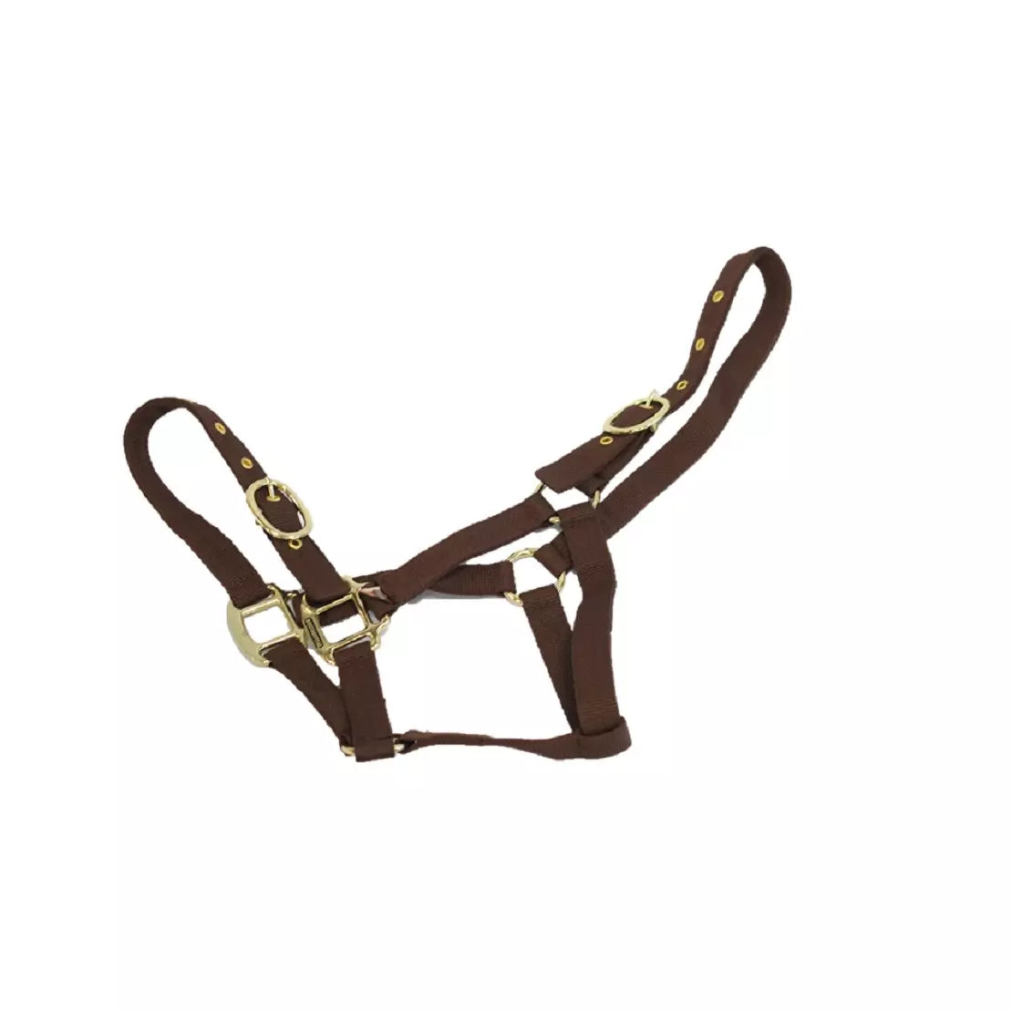 Mackey Equisential Nylon Headcollar #colour_brown