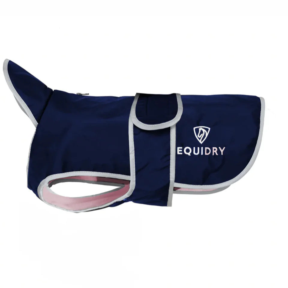 EQUIDRY Dog Coat #colour_navy-pale-pink