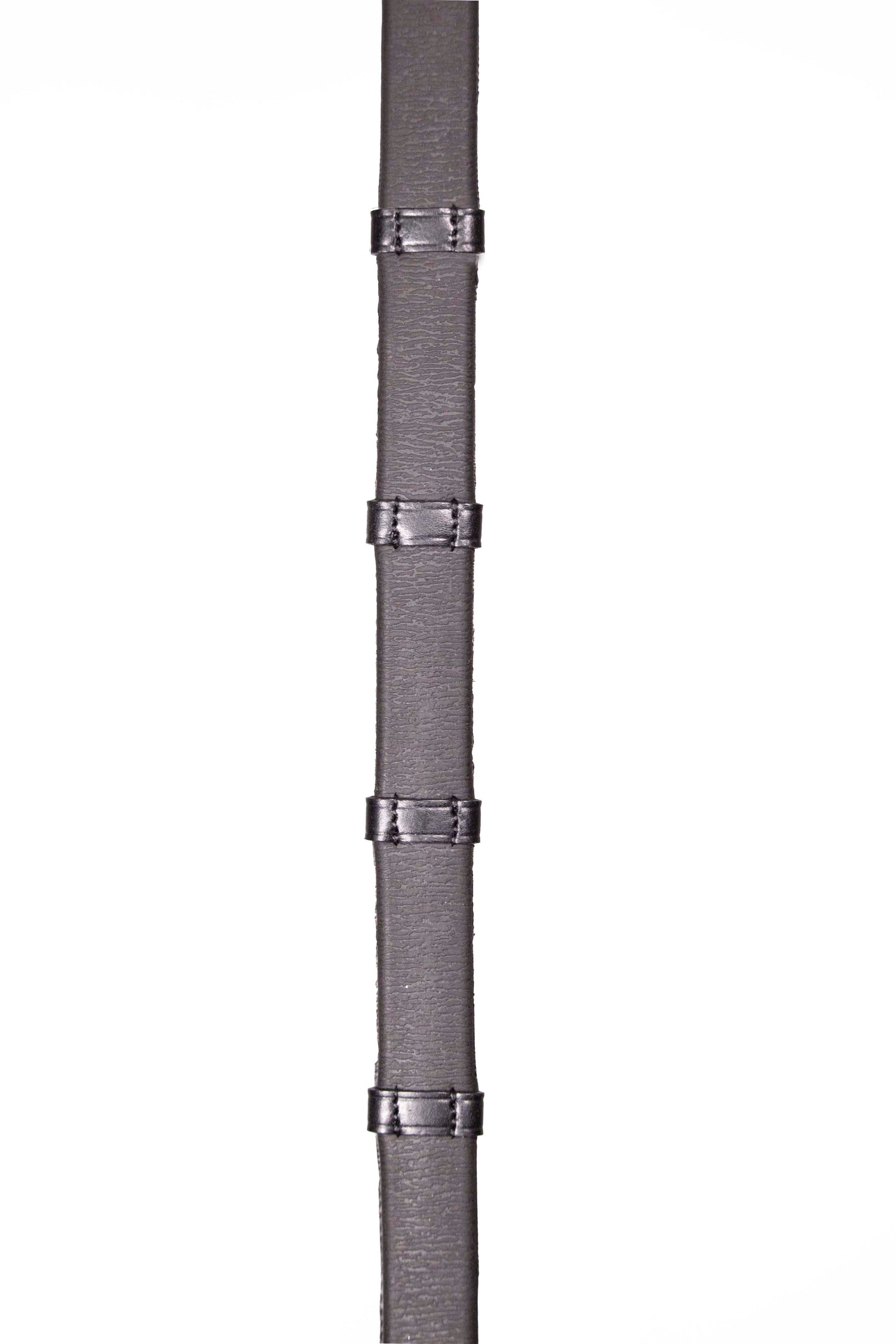 Henry James Xtreme Eventer Hybrid Rubber Reins With Leather Stoppers #Colour_black