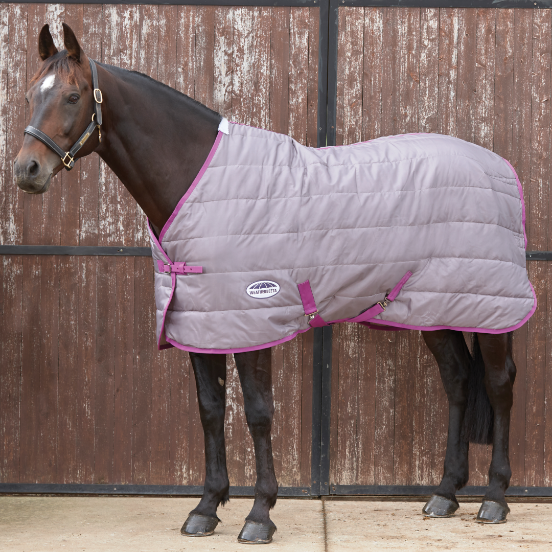 Weatherbeeta Comfitec 210D Channel Quilt Standard Neck Medium Lite #colour_dark-grey-orchid