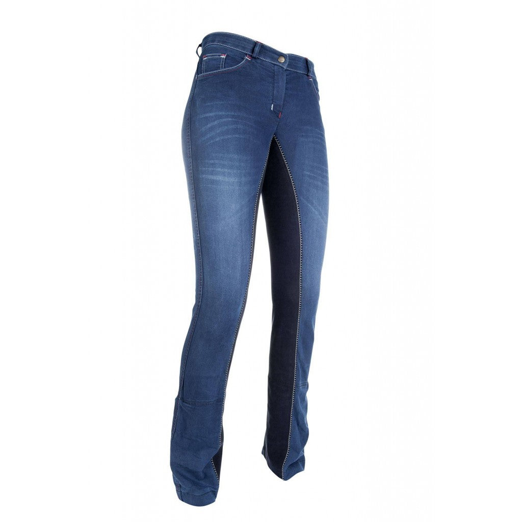 Pantalon d'équitation Jodhpur pour femme HKM -Denim d'été-