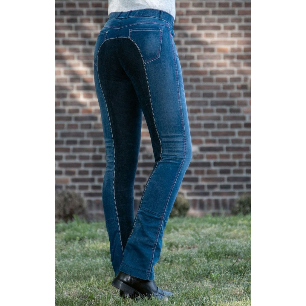 Pantalon d'équitation Jodhpur pour femme HKM -Denim d'été-