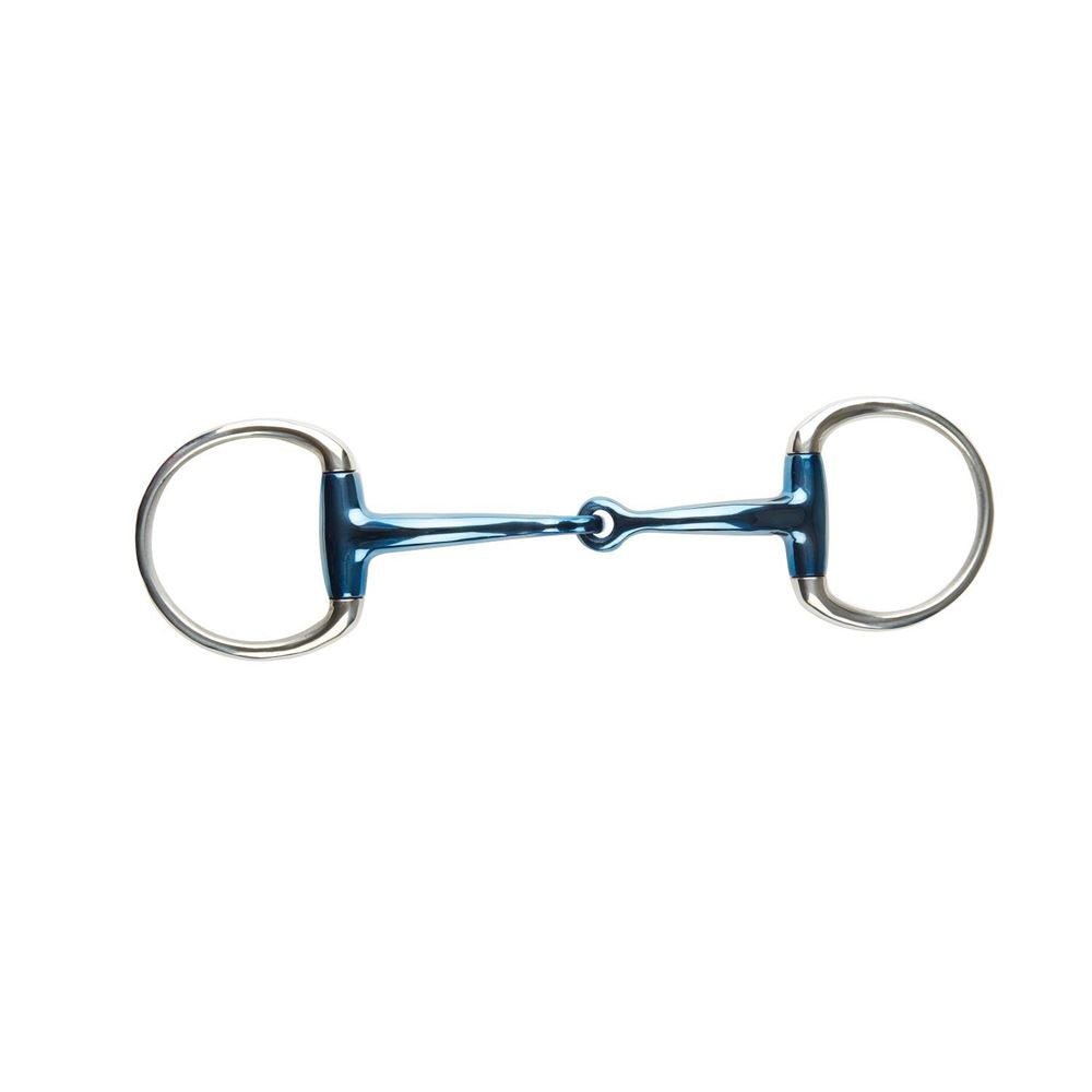 Mors à filet articulé en acier bleu JP Korsteel