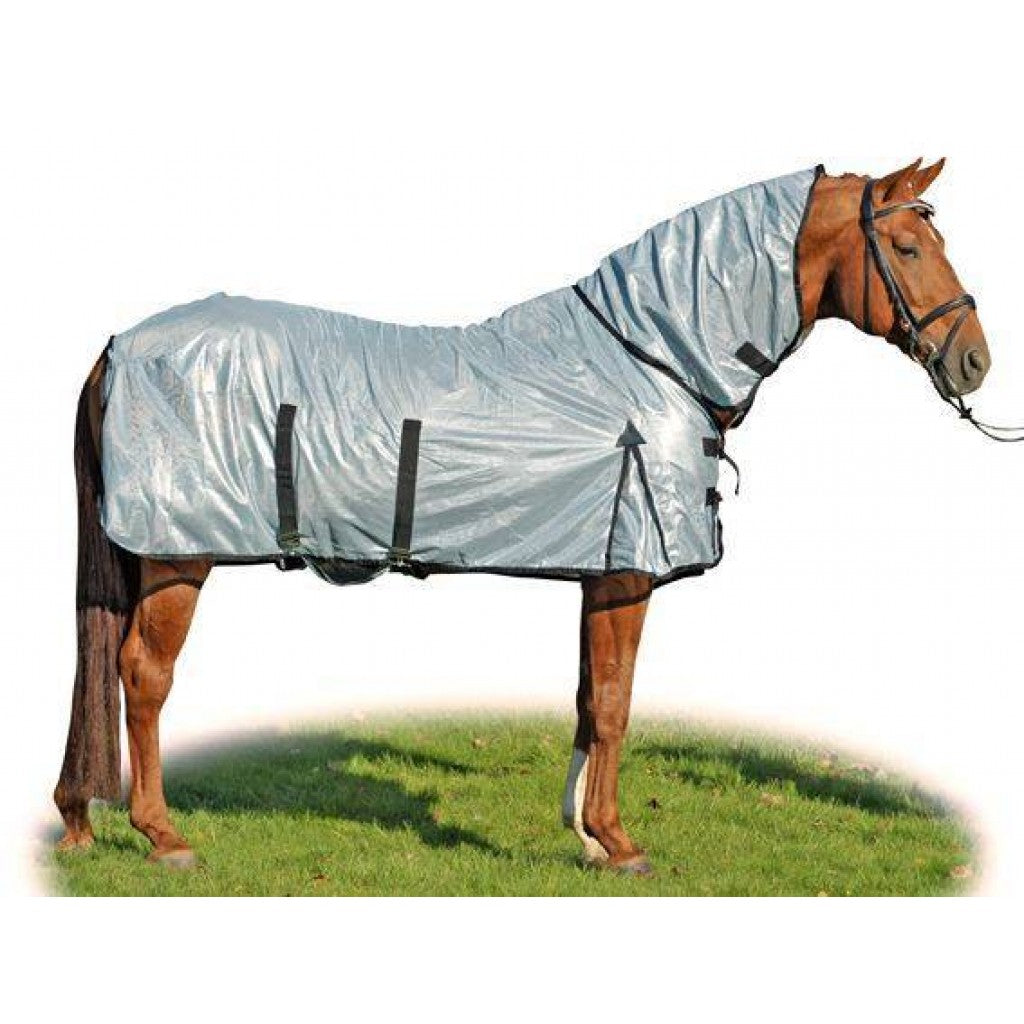 HKM Fly Rug-Lyon- avec section de cou prolongée