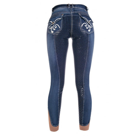Pantalon d'équitation pour femme HKM -Pasadena- Fond intégral en silicone pour l'été