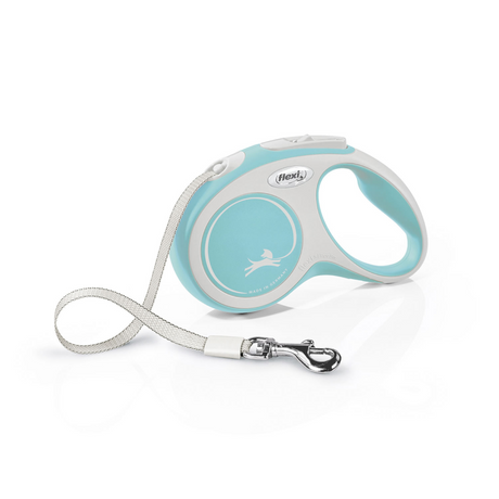 Flexi New Comfort Tape Dog Lead #colour_light-blue