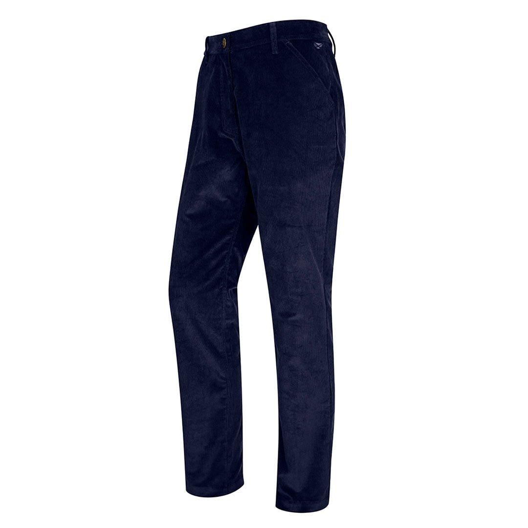 Hoggs of Fife Cairnie Men's Comfort Stretch Cord Trousers #colour_marine