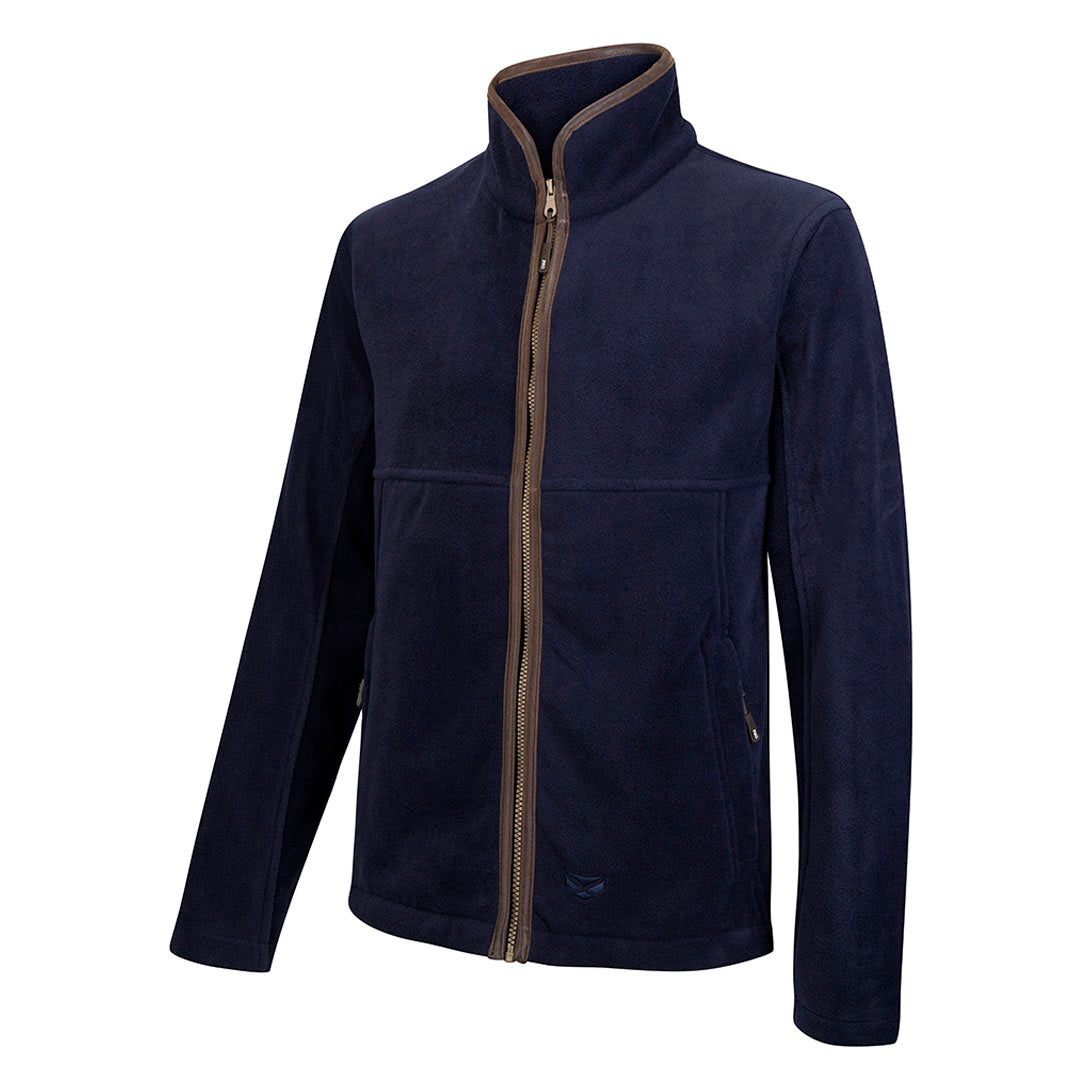 Hoggs of Fife Stenton Men's Technical Fleece Jacket #colour_midnight-navy