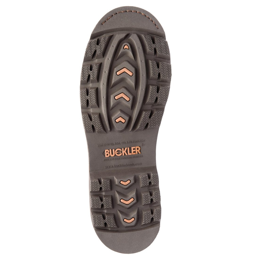 Buckbootz B301SM Safety Lace Boot #colour_brown