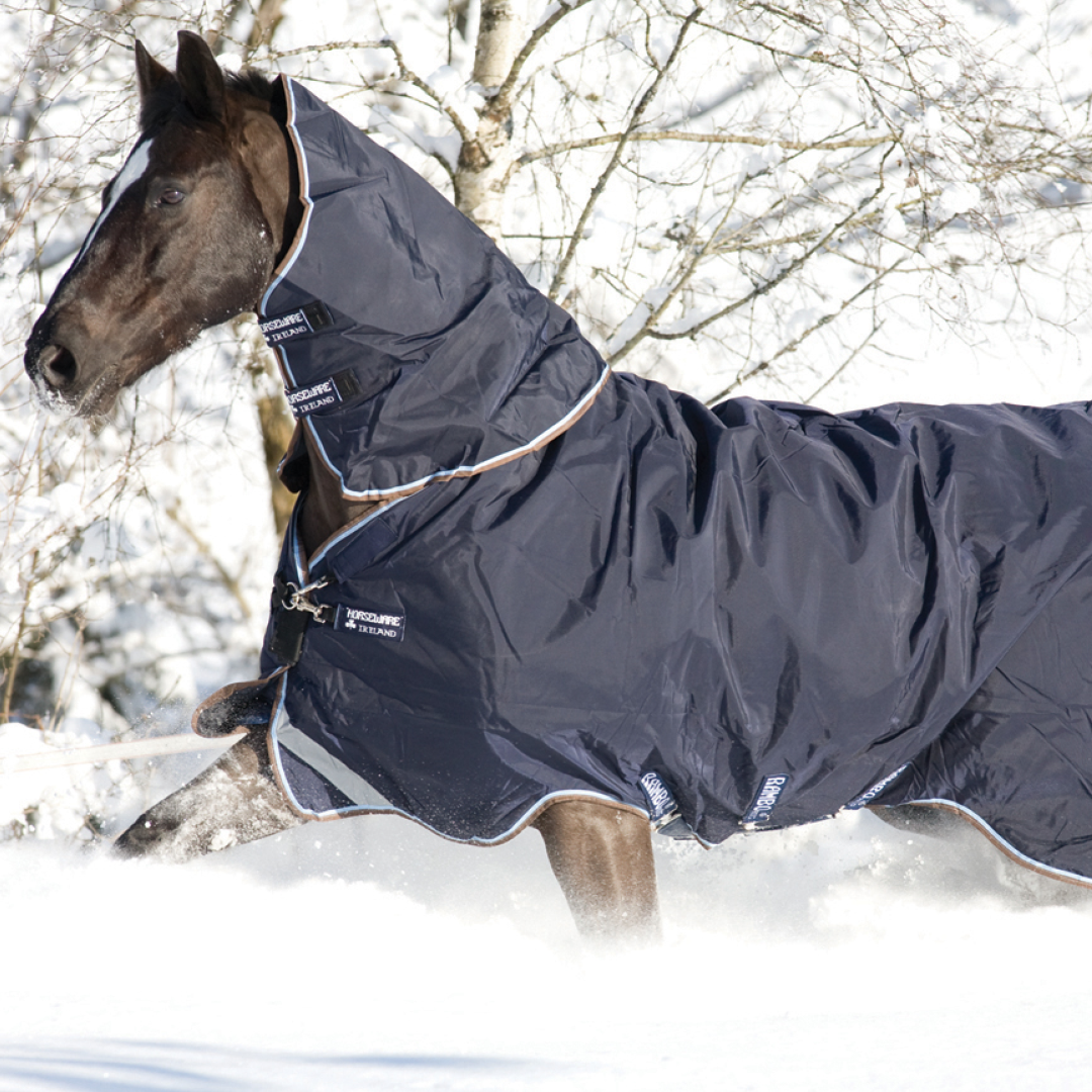 Horseware Ireland Rambo Duo #colour_navy-sky-blue-brown