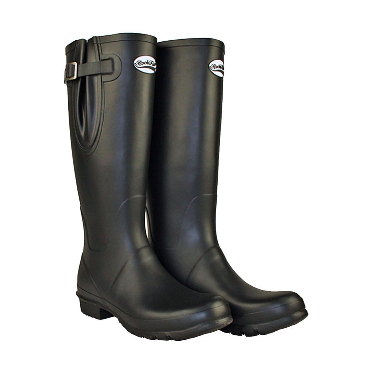 Rockfish Damen-Gummistiefel mit Neoprenfutter, hoch, verstellbar, matt