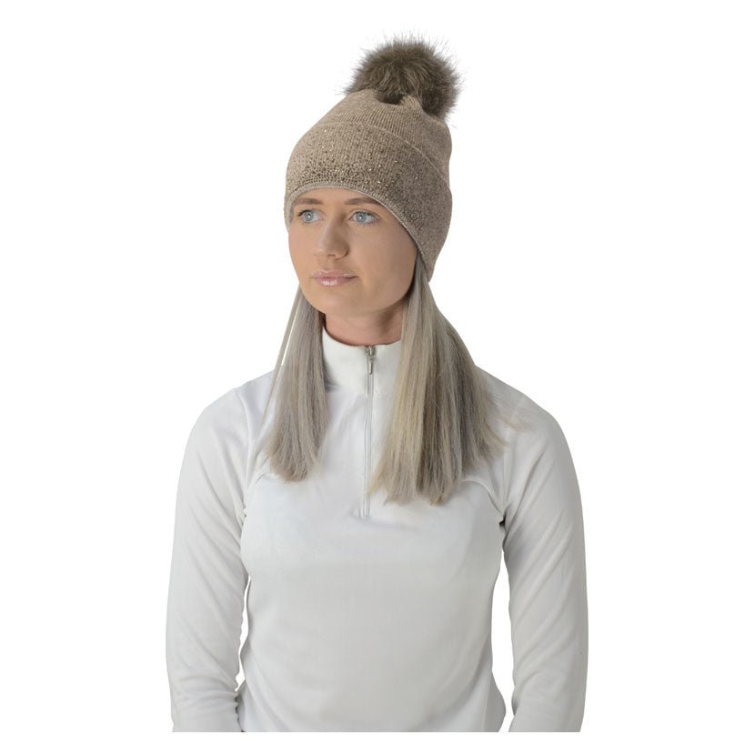 Bonnet à pompon Alaska bicolore HyFASHION