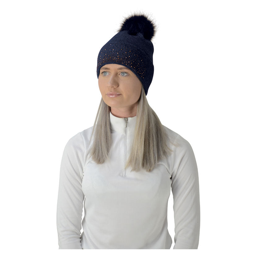 Bonnet à pompon Alaska bicolore HyFASHION